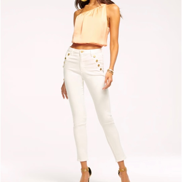 Ramy Brook Denim - Ramy Brook Helena High rise skinny Ivory 29